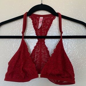 Victoria’s Secret red lace bralette